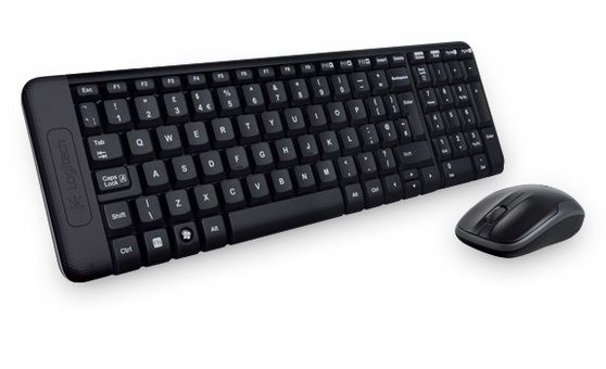 Клавиатура + мышь Logitech MK220 черный