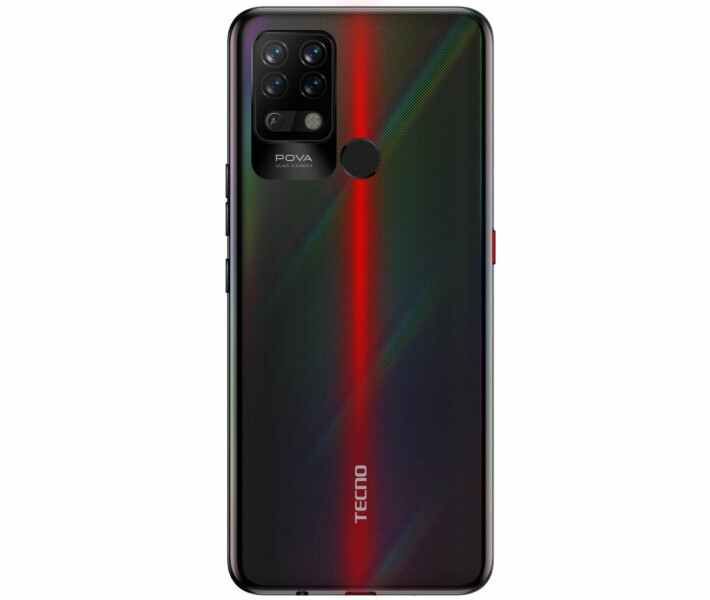 Mobile Phone TECNO LD7 POVA 6/128Gb Dazzle Black