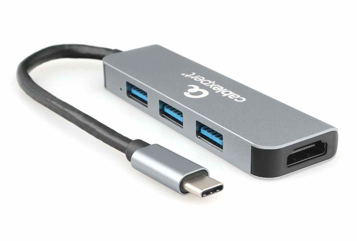 Կոմբո ադապտեր Cablexpert USB-C 2-ը 1-ում