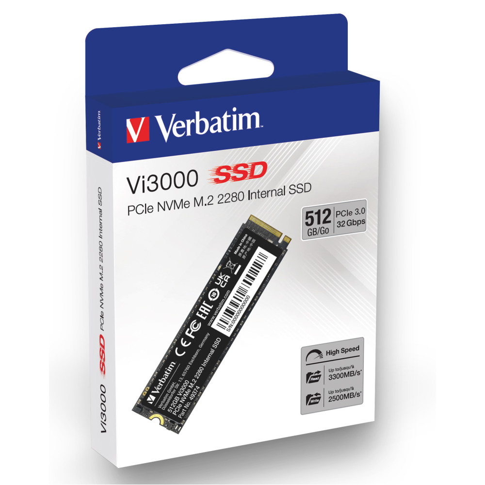 Verbatim Vi3000 PCIe NVMe M.2 2280 512GB