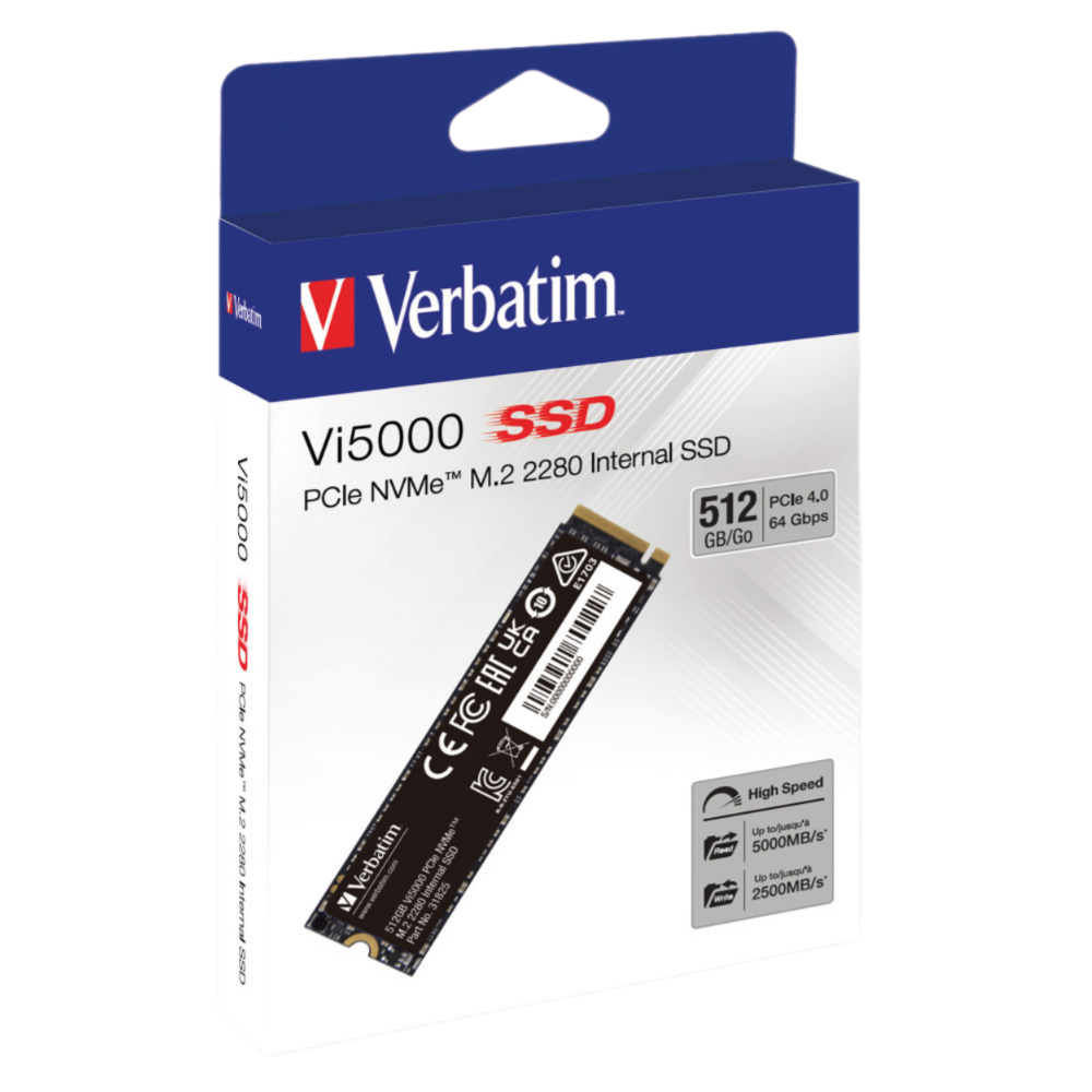Verbatim SSD M.2 NVMe (2280) PCIe Gen3x4 512GB Vi5000