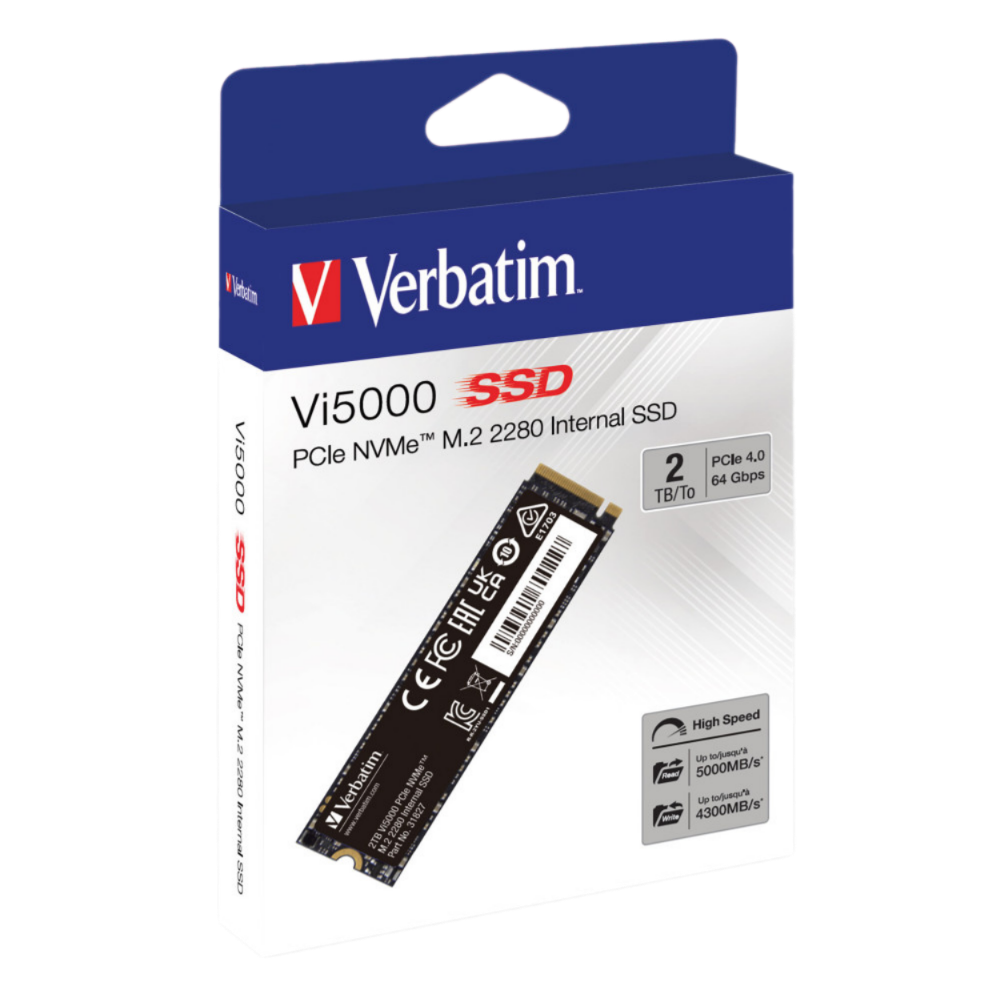 Verbatim SSD M.2 NVMe (2280) PCIe Gen3x4 2TB Vi5000