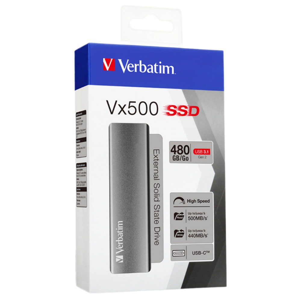 Verbatim External SSD Type C Vx500 480GB