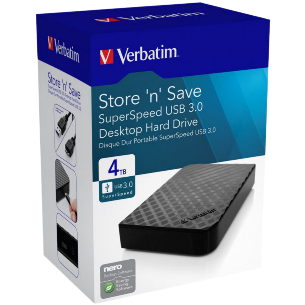 Verbatim 3.5“ 4 TB USB 3.0 New Design
